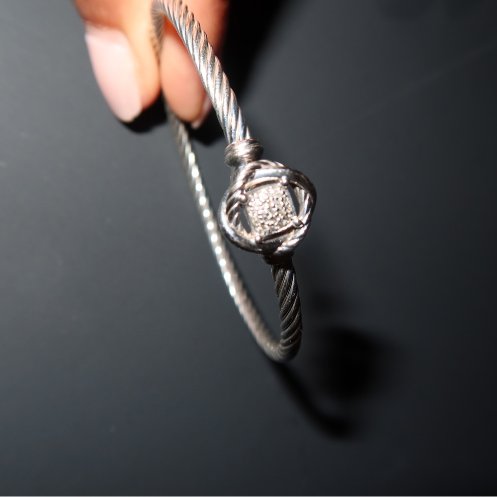 David Yurman infinity bracelet with diamonds